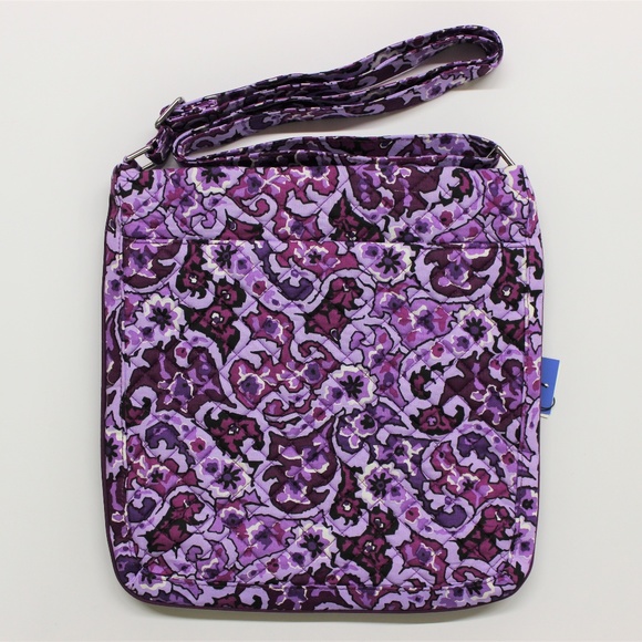 Vera Bradley Triple-Zip Crossbody - Lilac Paisley - Picture 3 of 4